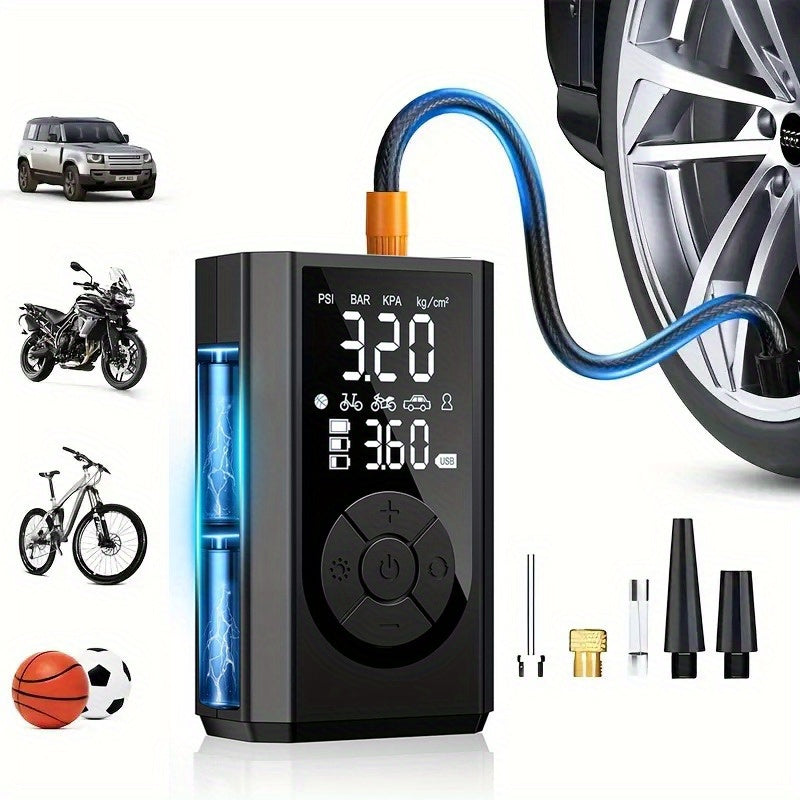 Pompa Elettrica Wireless 150 PSI | Compressore Portatile Digitale