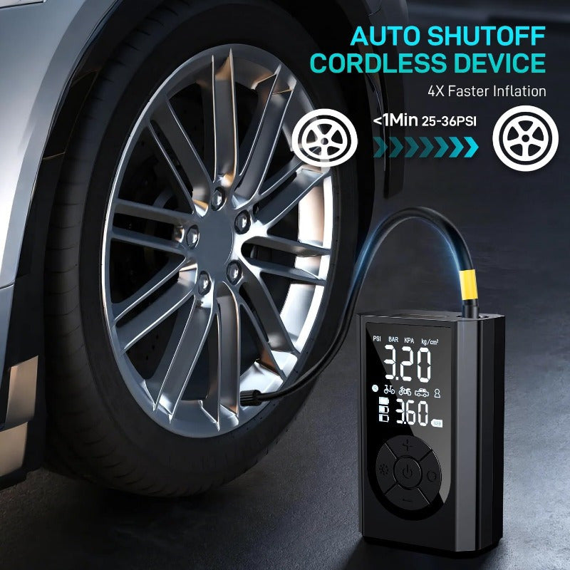 Pompa Elettrica Wireless 150 PSI | Compressore Portatile Digitale