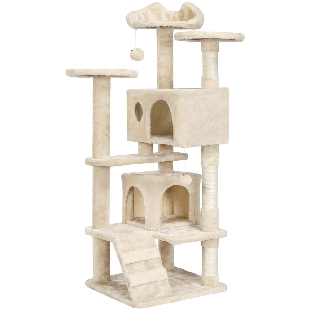 Albero Tiragraffi Multilivello con Cuscini, Cucce e Giochi | S / M / L - Partenopet