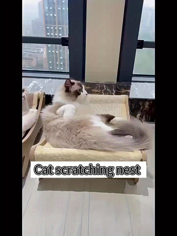 Tiragraffi in Sisal per Gatto 49x32 cm | Tappeto Gioco e Relax - Partenopet