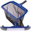 Kit Pulizia Piscina: Spazzola 45cm + Retino a Sacco Profondo - Partenopet