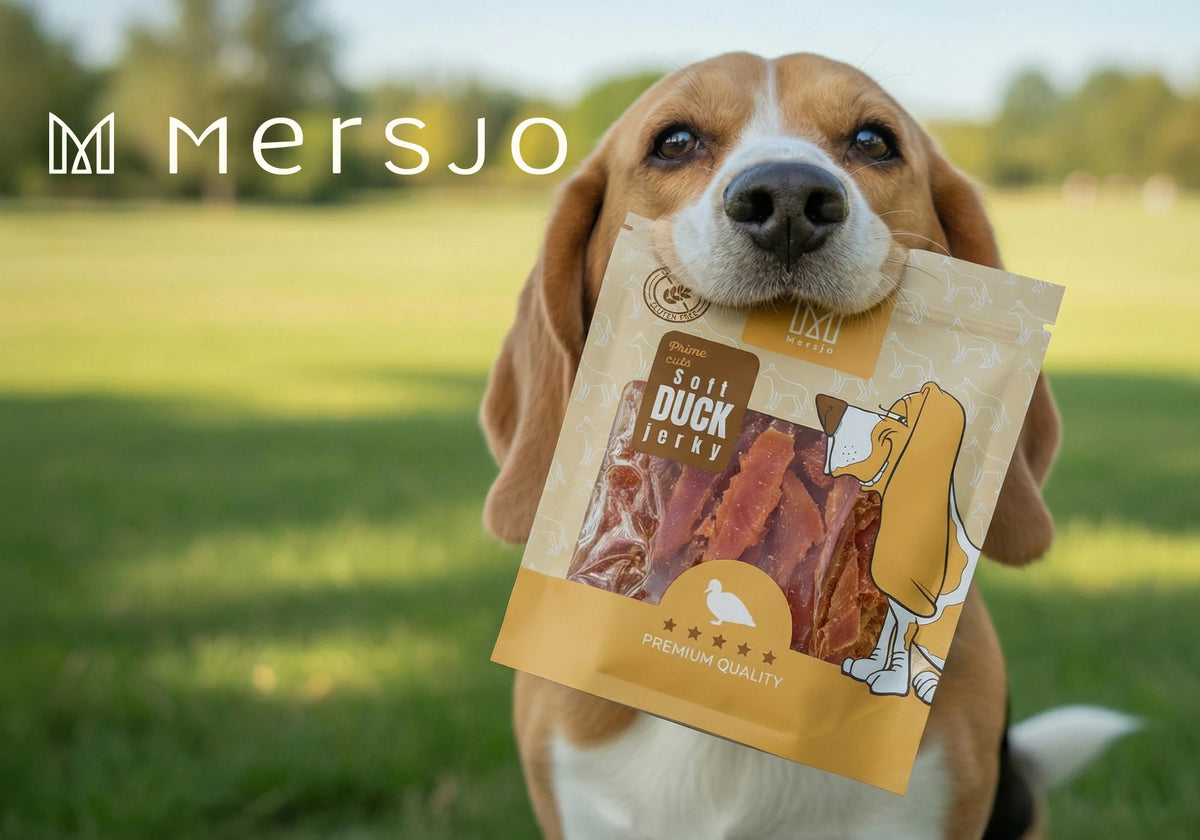 Strisce Morbide all’Anatra per Cani MERSJO 500 g – 92% Anatra