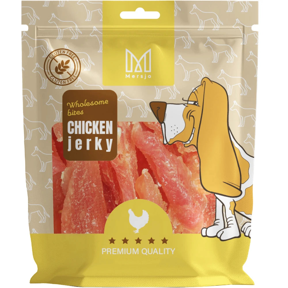 Petto di Pollo Morbido per Cani MERSJO 500 g – Snack con 92% Pollo