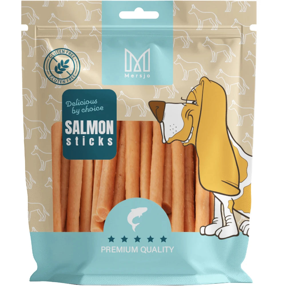 Dog treat-Mersjo salmon kabanosy 500g PREMIUM salmon natural high meat content 85% preservative free