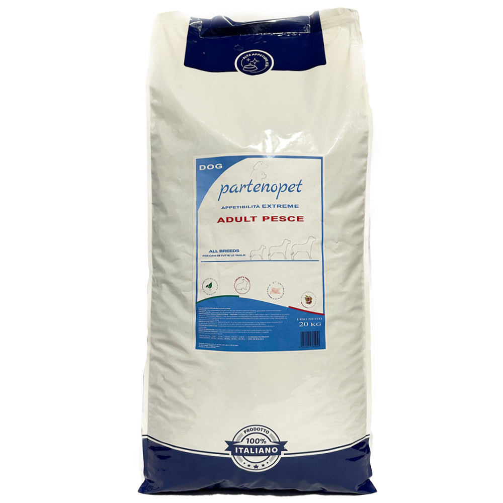 Partenopet Crocchette Premium per Cani al Pesce Sacco Convenienza da 20 kg - Partenopet