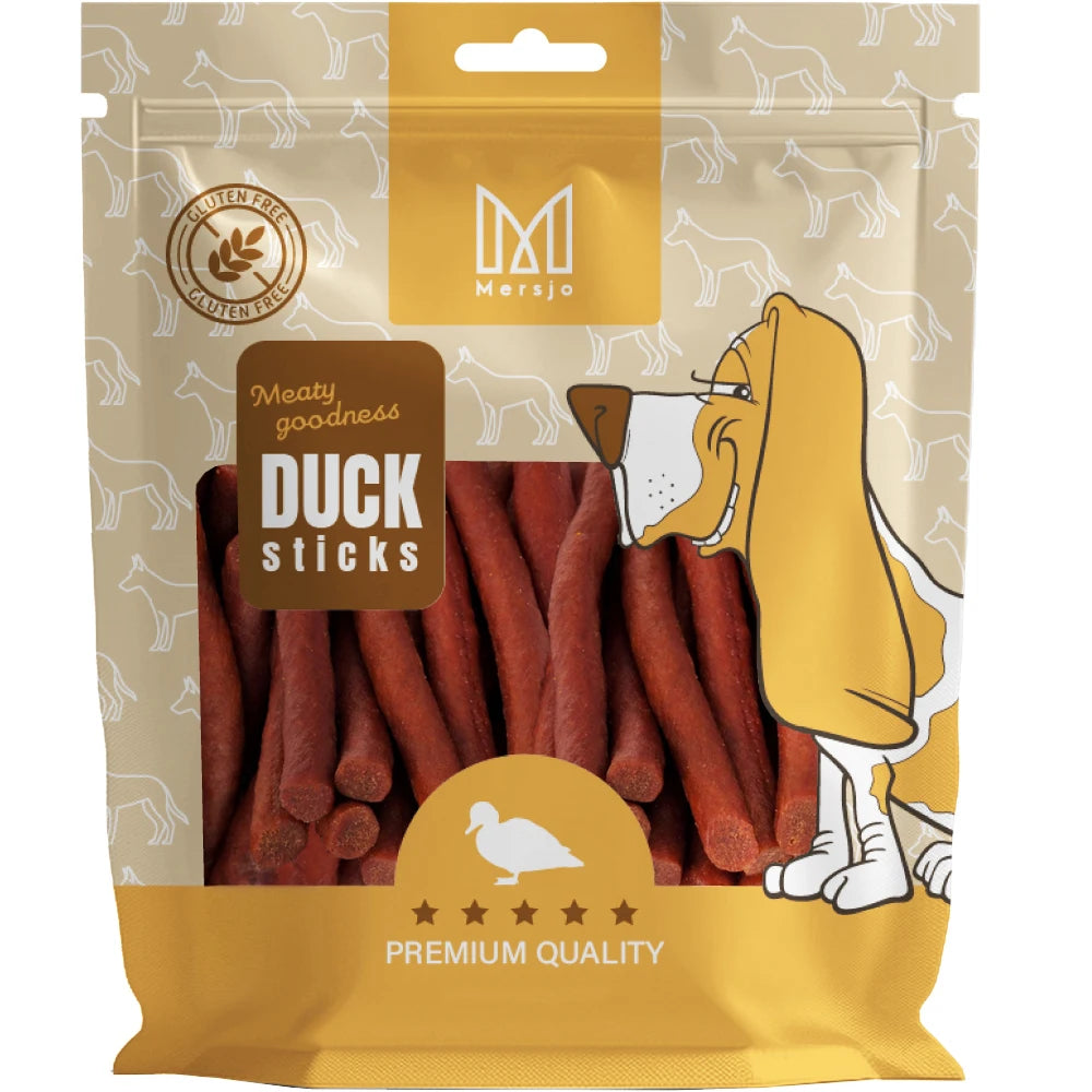 Snack per Cani all’Anatra Mersjo 500 g – Strisce Morbide con 87% Anatra