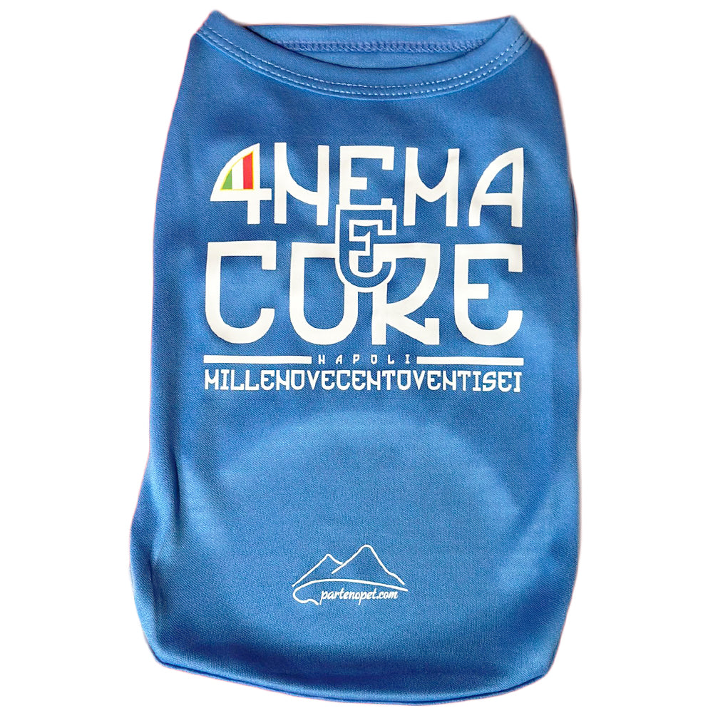 Maglietta Anema e Core per Cani | Replica Napoli per Cani Veri Tifosi (5 Taglie)