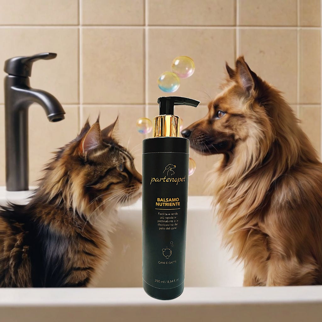 Partenopet Balsamo Districante per Cani e Gatti con Oli essenziali e Estratti Vegetali Profumato all'Argan 250ml - Partenopet