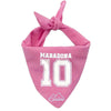 Bandana per cani con la scritta Maradona e il numero 10 colore rosa