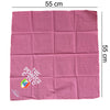Bandana per cani con la scritta tre pensier e tu ò e lo scudetto tricolore con il numero 4 all'interno di colore rosa