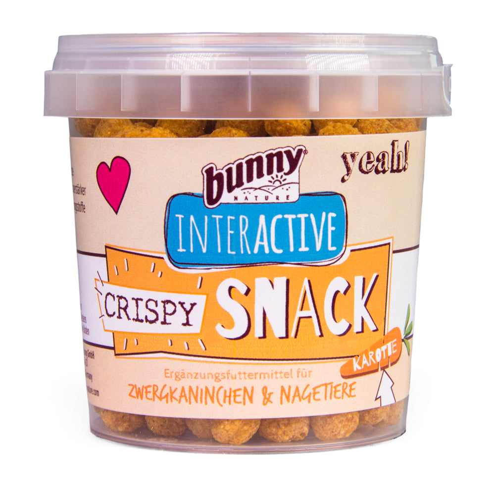 Barattolino di snack per roditori alla carota Bunny da 25 g