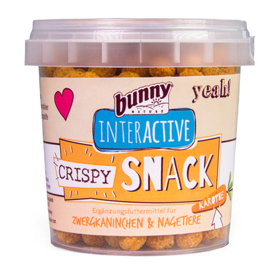 Barattolino di snack per roditori alla carota Bunny da 25 g