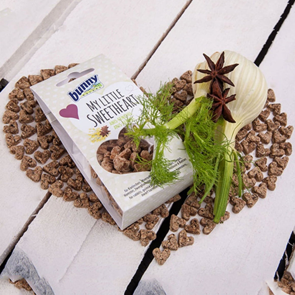 Snack a forma di cuoricino per roditori all'anice e finocchio Bunny