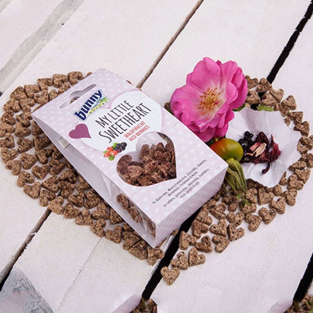 Snack per roditori a forma di cuoricino Bunny ai frutti di bosco