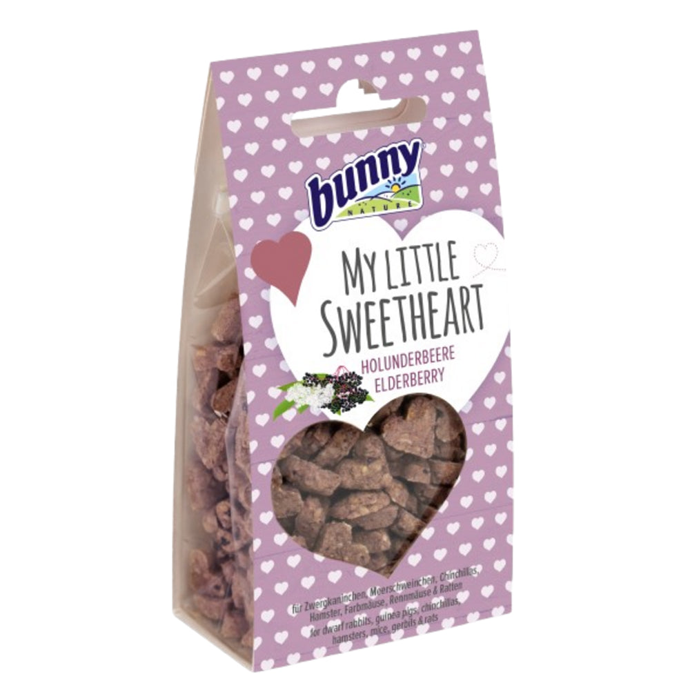 Snack per roditori a forma di cuoricini Bunny al Sambuco da 30 g