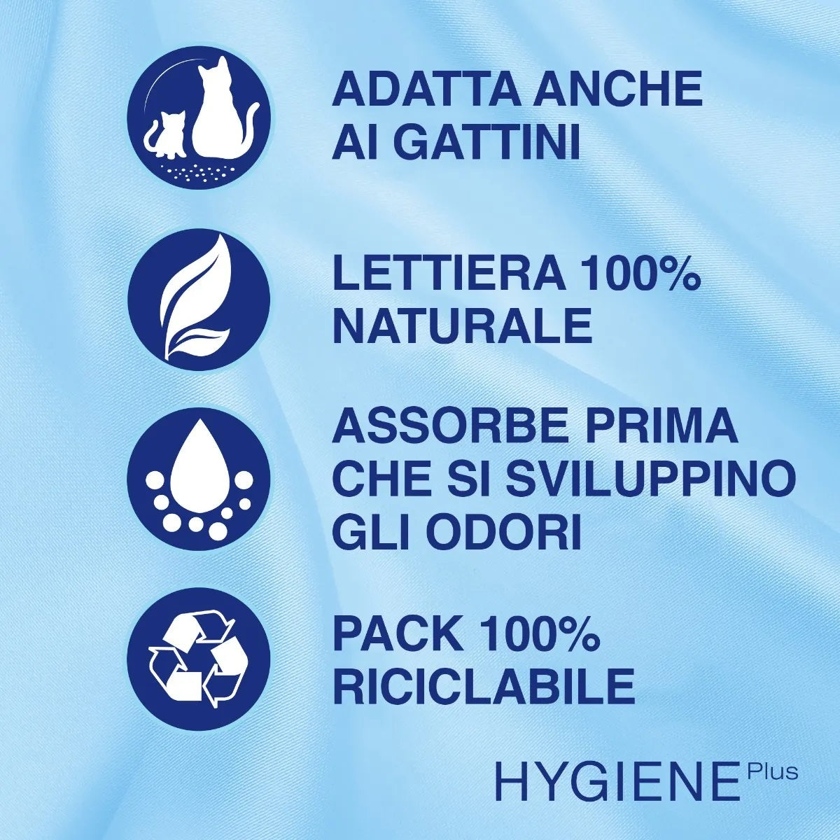 CATSAN™ HYGIENE Plus Lettiera per Gatti Igienica Assorbente non Agglomerante 10 L - Partenopet