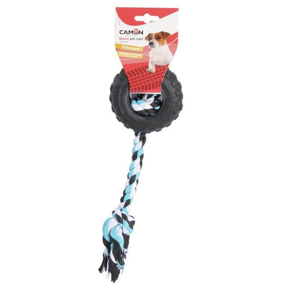 Gioco per cani Ruota in Foam con corda in cotone Camon