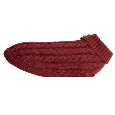Maglioncino per cani in filato acrilico di colore rosso Camon Jacksonville