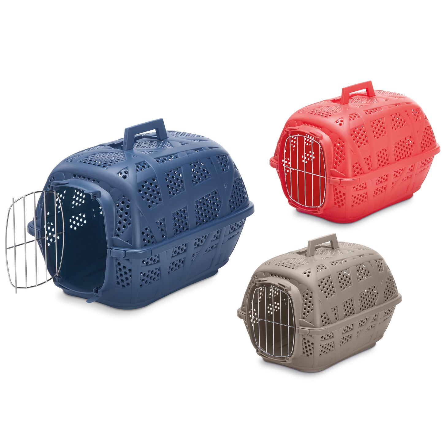 Imac Carry Sport Metal Trasportino per cani piccoli e gatti con porta in metallo - Partenopet