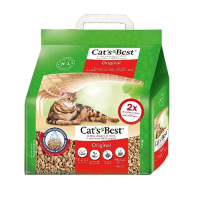 Lettiera vegetale agglomerante per gatti in fibre di legno Cat's Best Original da 7 L