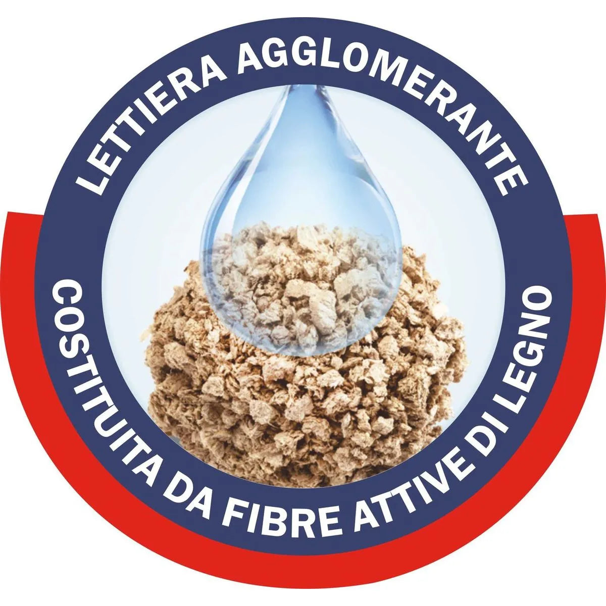 Lettiera vegetale agglomerante per gatti in fibre di legno Cat's Best Original da 7 L