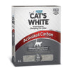 Scatola di lettiera agglomerante per gatti con carbone attivo Cat's White da 6 litri