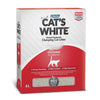 Scatola di lettiera agglomerante per gatti senza profumo Cat's White da 6 L