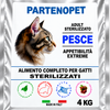 Dettaglio della confezione Partenopet Cat Sterilizzato Pesce da 4 kg