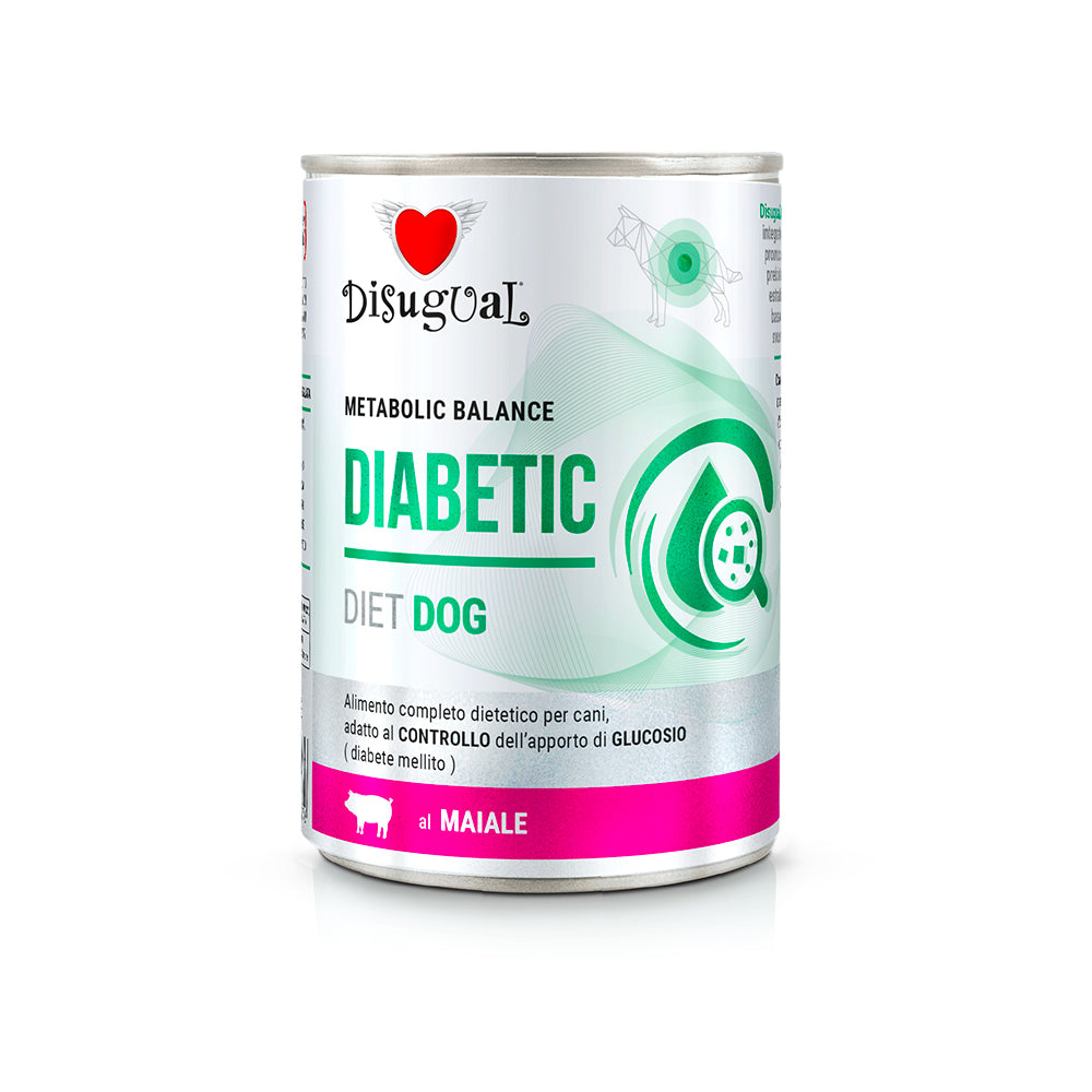 Scatoletta di alimento umido per cani diabetici Disugual Diabetic 400 g