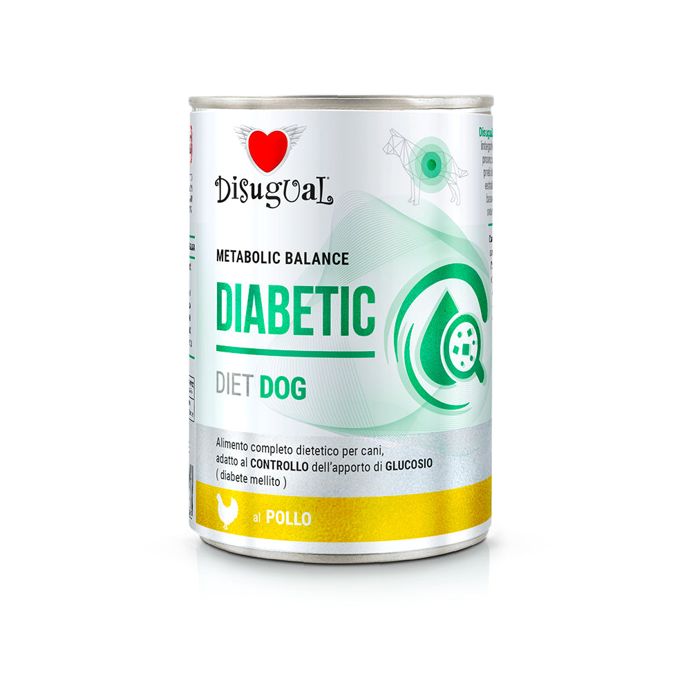 Scatoletta di alimento umido per cani diabetici Disugual Diabetic 400 g