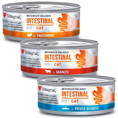 Scatoletta di alimento umido per gatti con disturbi intestinali Disugual Intestinal 85 g