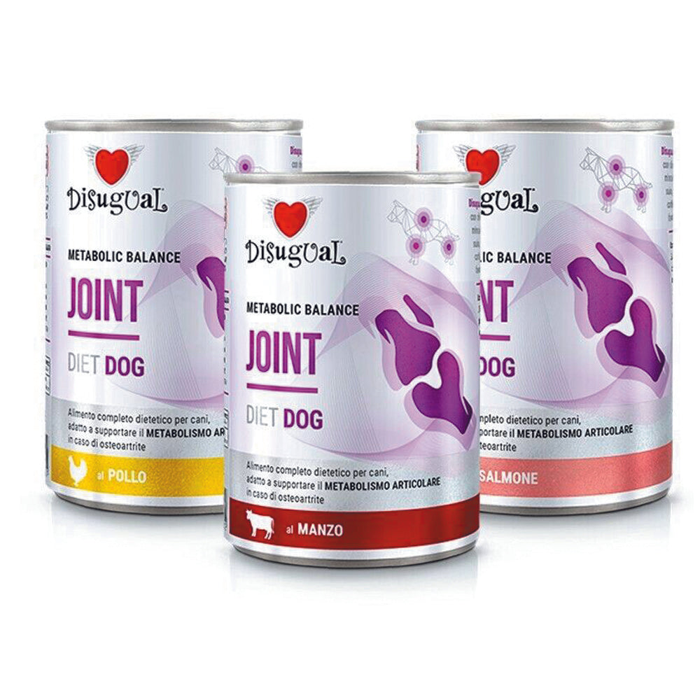 Alimento per cani per il supporto del metabolismo articolare in caso di osteortrite Disugual Joint da 400 g 