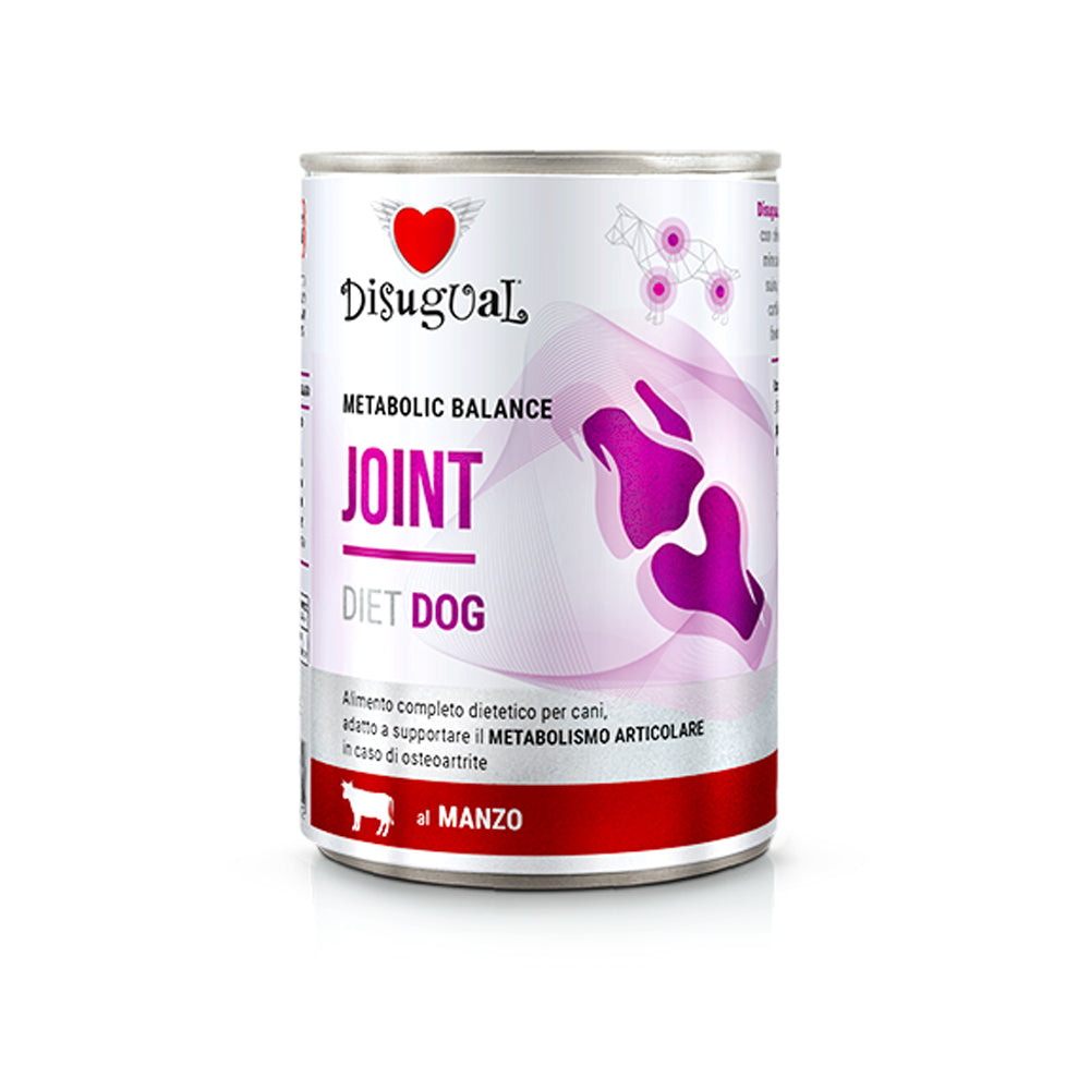 Alimento per cani per il supporto del metabolismo articolare in caso di osteortrite Disugual Joint da 400 g 