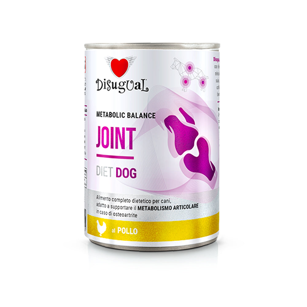 Alimento per cani per il supporto del metabolismo articolare in caso di osteortrite Disugual Joint da 400 g 