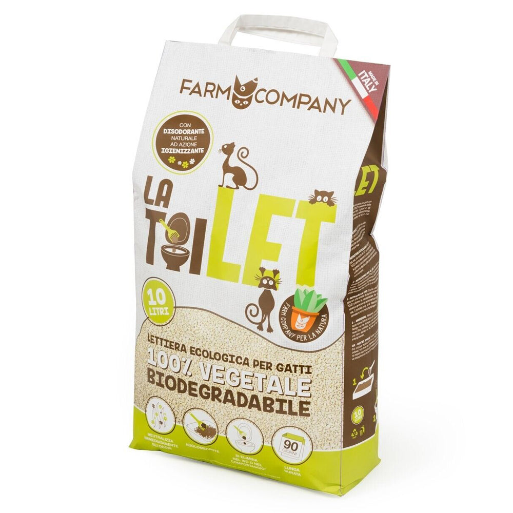 Busta di lettiera vegetale biodegradabile per gatti Farm Company La Toilet da 10 l