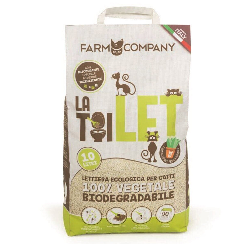 Busta di lettiera vegetale biodegradabile per gatti Farm Company La Toilet da 10 l
