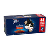 Box in cartone a 44 bustine miste a base di carne Felix Multipack Mix Carne
