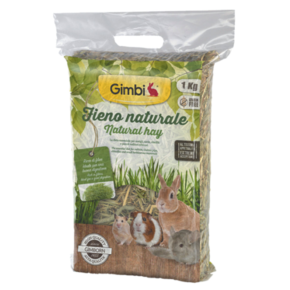 Busta di fieno per roditori Gimbi da 1 kg