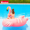 Salvagente gonfiabile a forma di fenicottero color oro rosa metallizzato per piscina e mare, brand Camebust, accessorio elegante per feste in acqua.