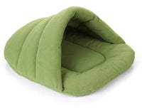 Sacco Nanna in Pile per Cani e Gatti | Cuccia Calda Lavabile XS-L – light green