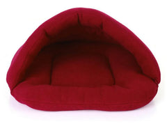 Sacco Nanna in Pile per Cani e Gatti | Cuccia Calda Lavabile XS-L – Burgundy