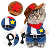 Costume Cowboy Sceriffo per Cani e Gatti – Travestimento Western per Halloween e Carnevale
