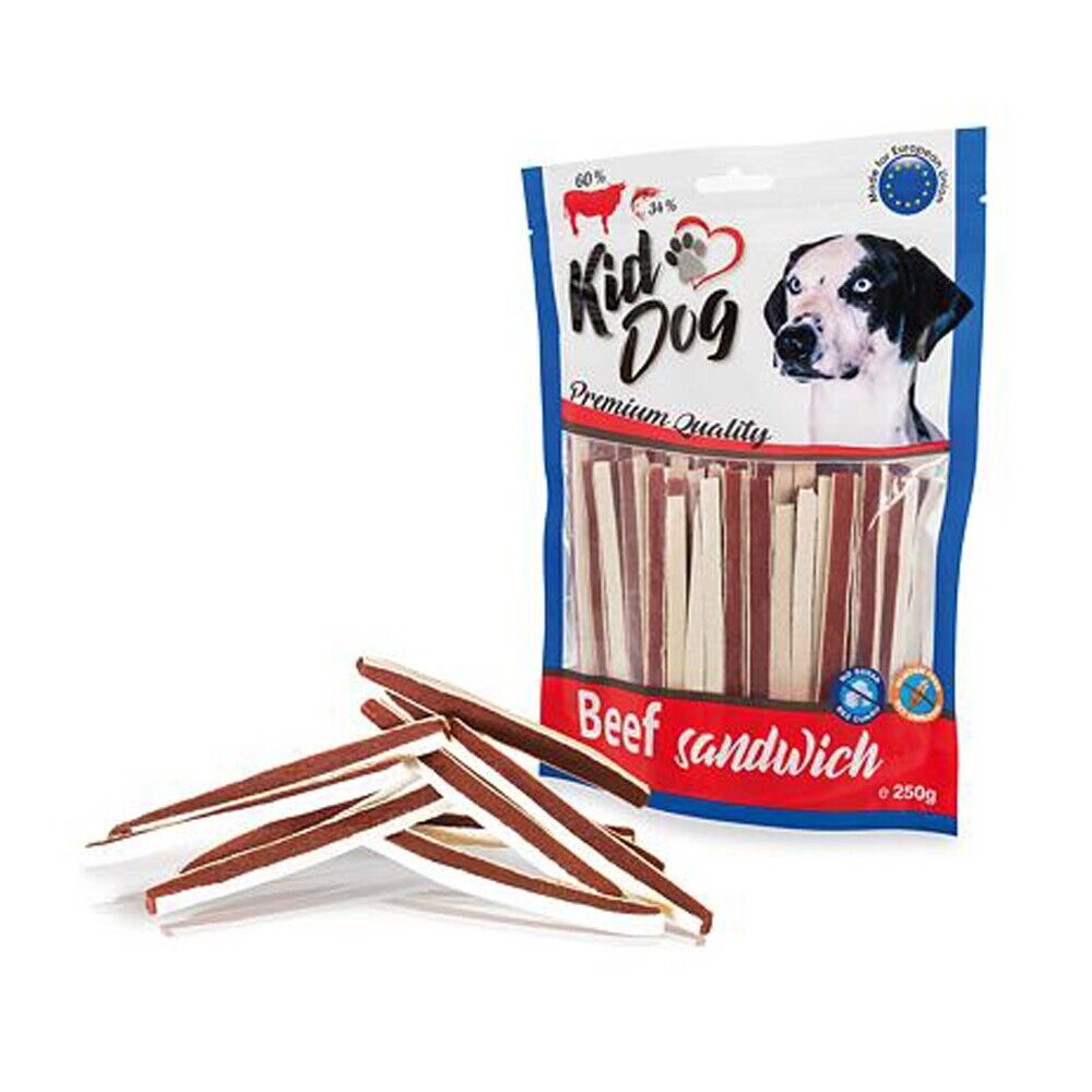 Snack per cani bastoncini con manzo e merluzzo da 250 g