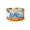 Scatoletta di alimento umido per gatti cuccioli al manzo Life da 85 g