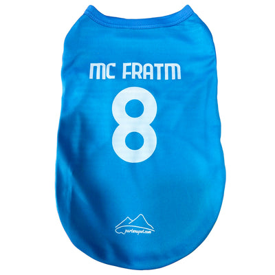 Maglietta MC FRATM #8 per Cani | Replica Napoli per Veri Tifosi (5 Taglie)