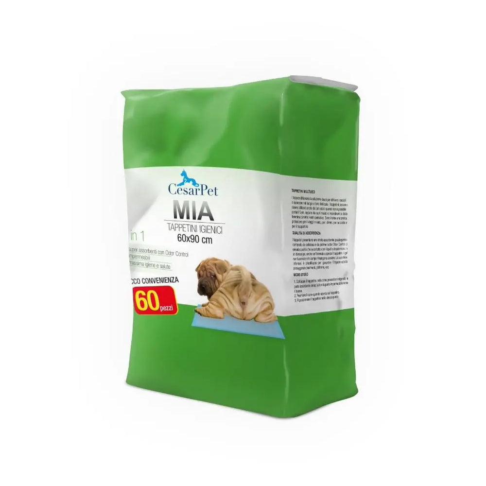 Busta da 60 tappetini igienici per cani misura 60x90 marca Mia