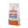 Busta di crocchette per gatti sterilizzati all'anatra monoproteiche marca Monge da 1,5 kg