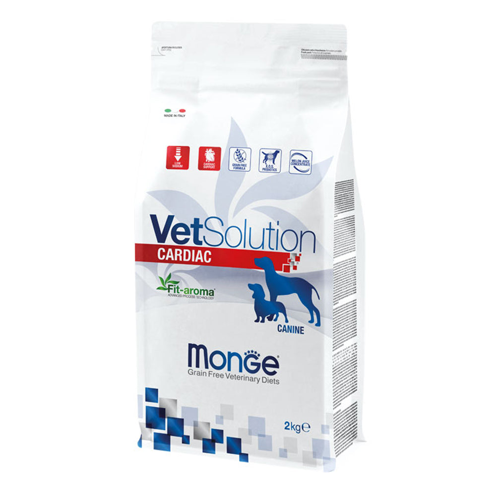 Busta di crocchette per cani con insufficienza cardiaca cronica Monge Vetsolution Cardiac Canine