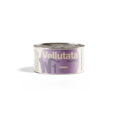 Natural Code 01 Vellutata Tonno alimento umido complementare naturale per gatti adulti con tonno, consistenza cremosa e senza glutine.