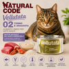 Natural Code 02 Vellutata Tonno e Aragosta 85 g alimento umido complementare per gatti adulti con tonno, aragosta, ingredienti naturali e senza glutine